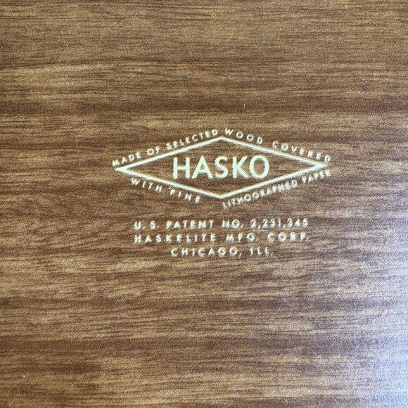 Vintage Set of 4 Buffet Trays Polo Fox Hunt Style Hasko de Lux Lap Trays w Box - Picture 3 of 8